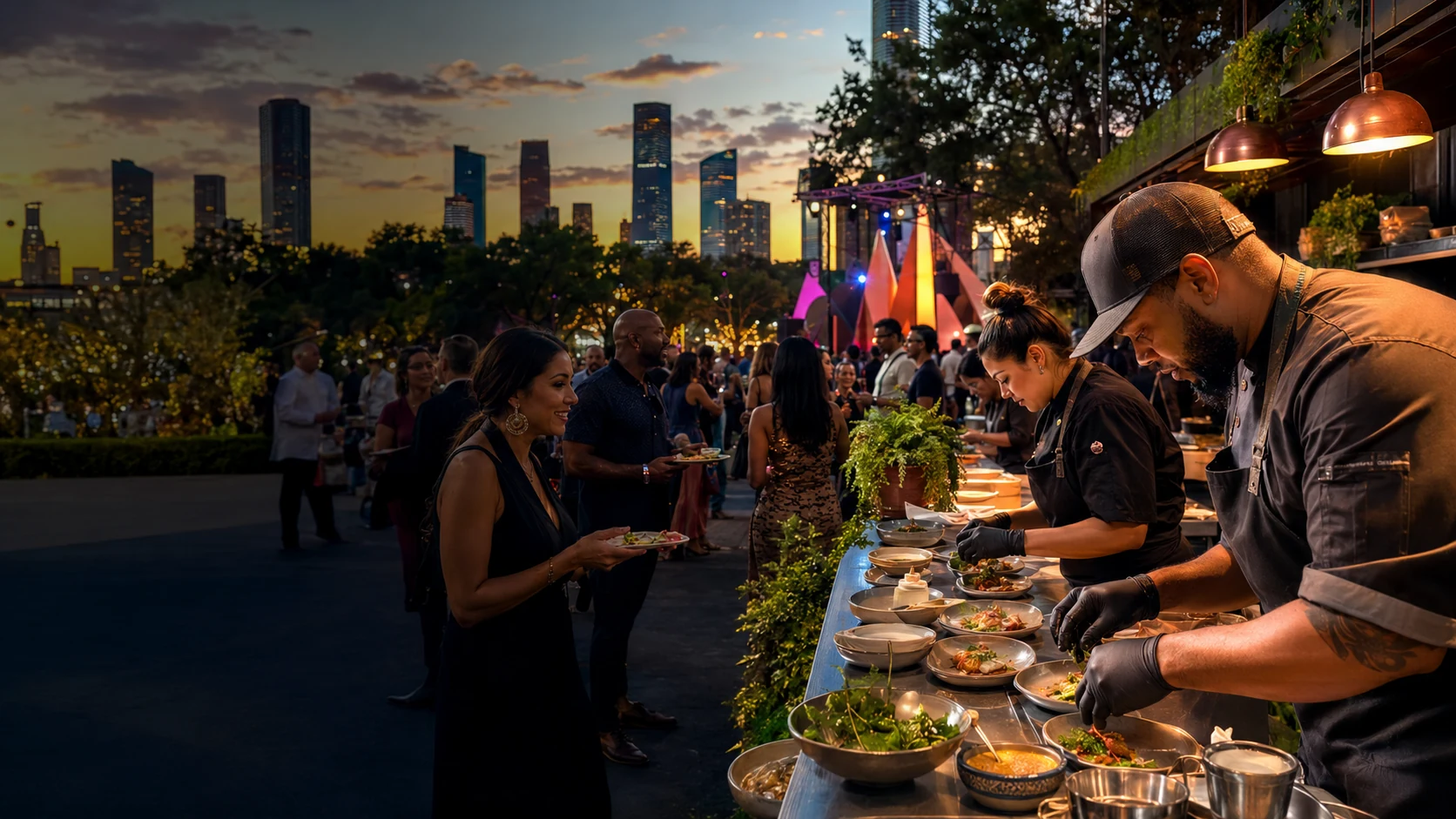 A vibrant culinary and cultural festival